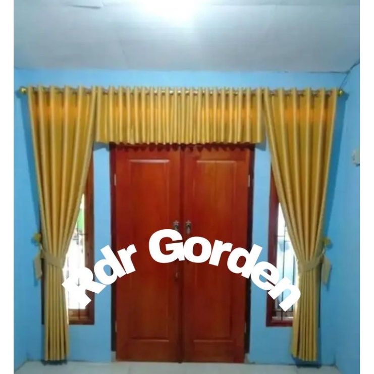 Gorden poni pintu tengah Hordeng ruang tamu Gorden jendela 1 set poni pentilasi pintu