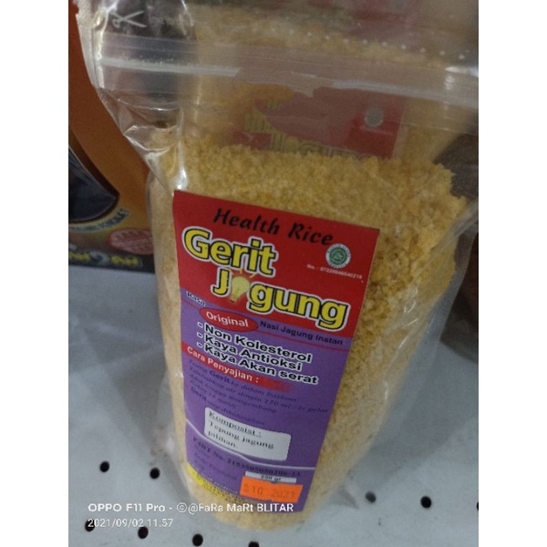 

GERIT JAGUNG NASI JAGUNG NON KOLESTEROL 250gr