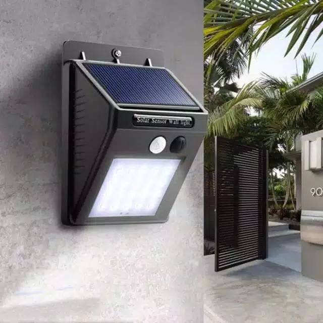 Lampu Taman 30 LED Solar Sensor GERAK Tenaga Surya / SOLAR POWERED LED