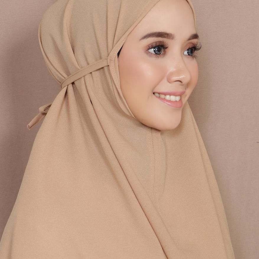 ❁ Bergo Maryam Diamond / Khimar Jumbo / Hijab Instan / Jilbab Syari / Kerudung Mariam Tali Non Pet ❂