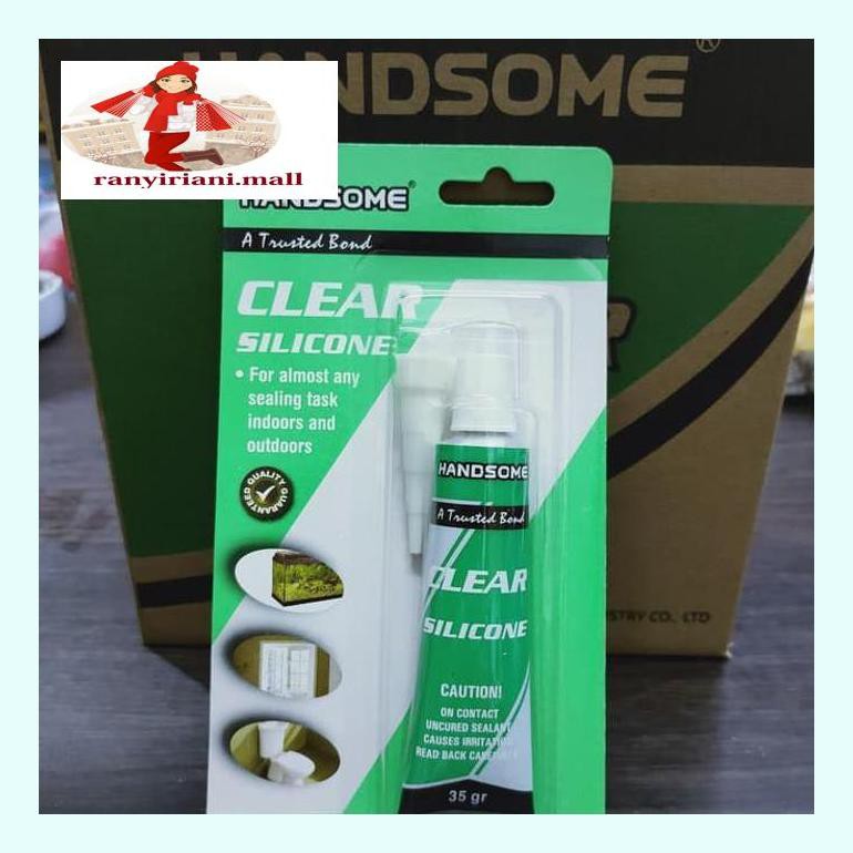

510Fsjbran Lem Sealent Odol / Lem Silikon "Handsome" # Clear Tube 35Gr Rany5Ckhd