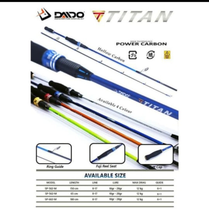Joran pancing daido titan power carbon 165
