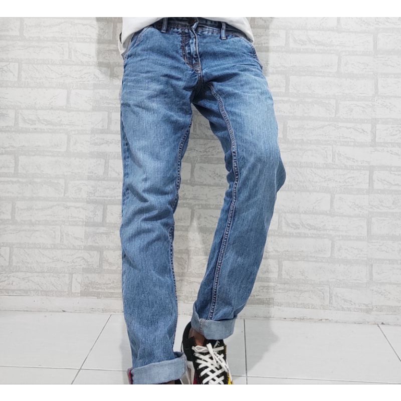 oxygen denim oxn-360 regular aqua - celana pria - celana panjang - celana Ori - jeans premium