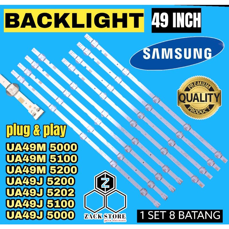 BACKLIGHT TV LED SAMSUNG 49 INC UA49M5000 UA49M5100 UA49M5200 UA49J5200 UA49J5202 UA49J5100 UA49J500