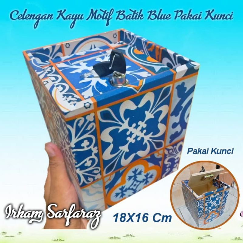 CELENGAN UNIK MOTIF BATIK TEGEL BIRU