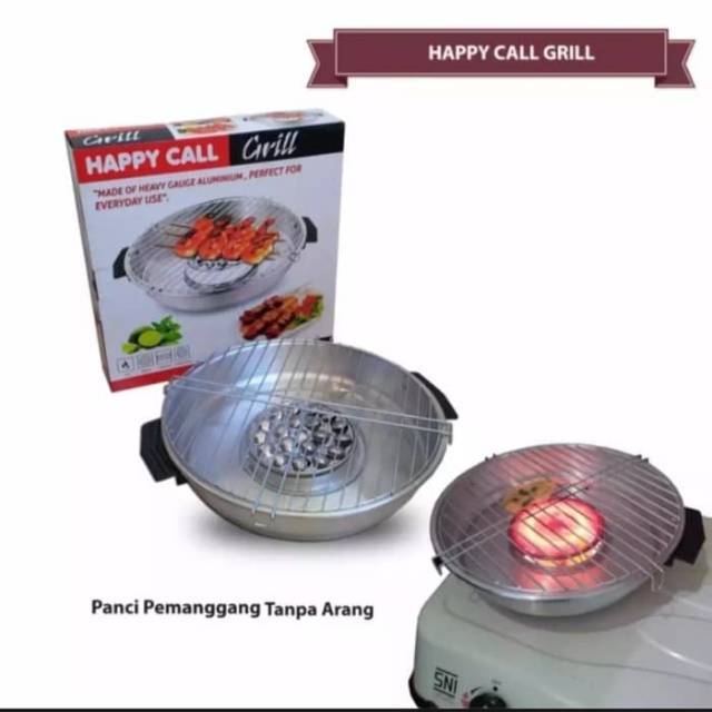 HAPPY CALL Grill Pemanggang / Panggangan Sosis , Ikan , Sate dll