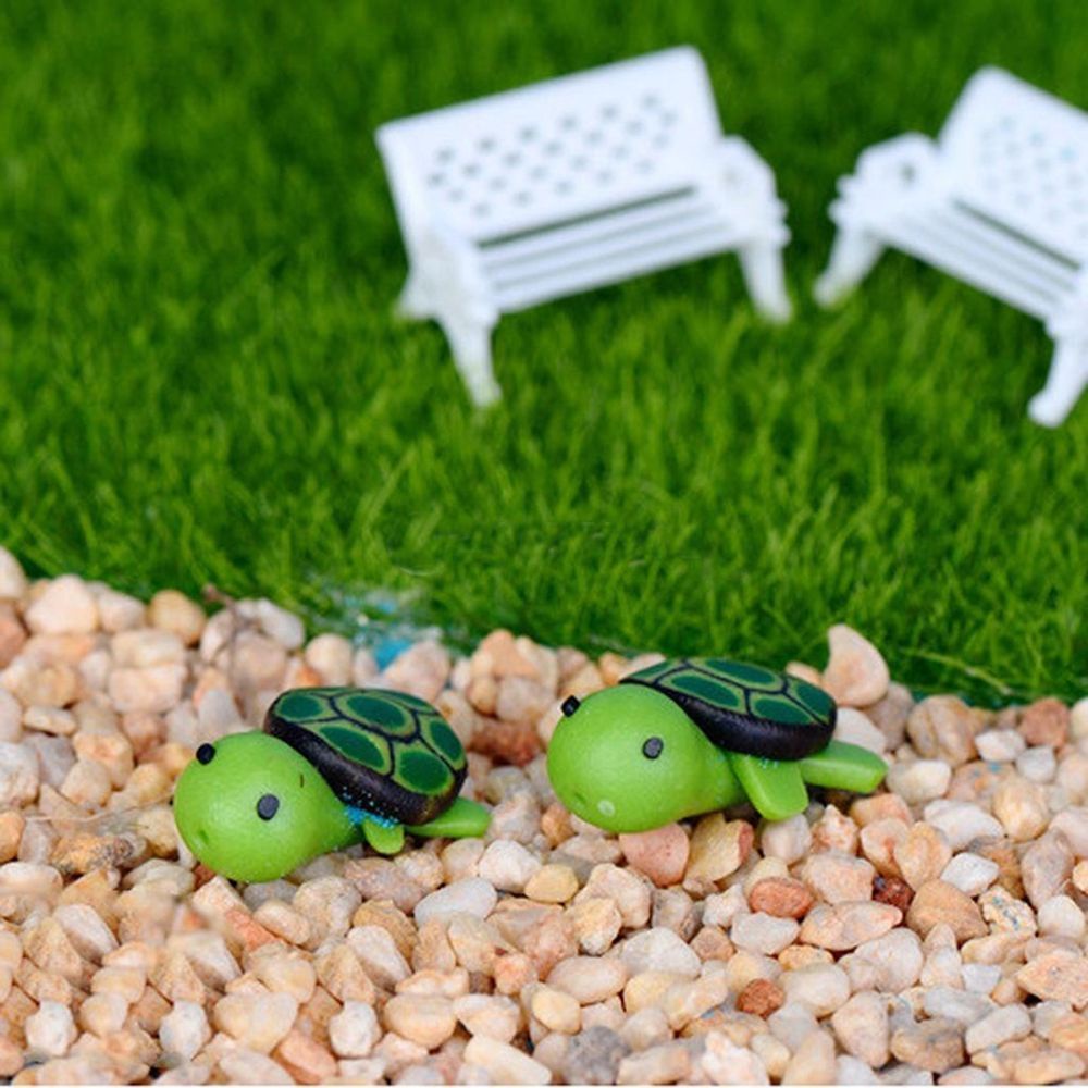 MXBEAUTY Hot Sale 10Pcs New Sea Turtle Miniature Garden Landscape DIY Bonsai Kawaii Flower Pot Dollhouse Decor/Multicolor