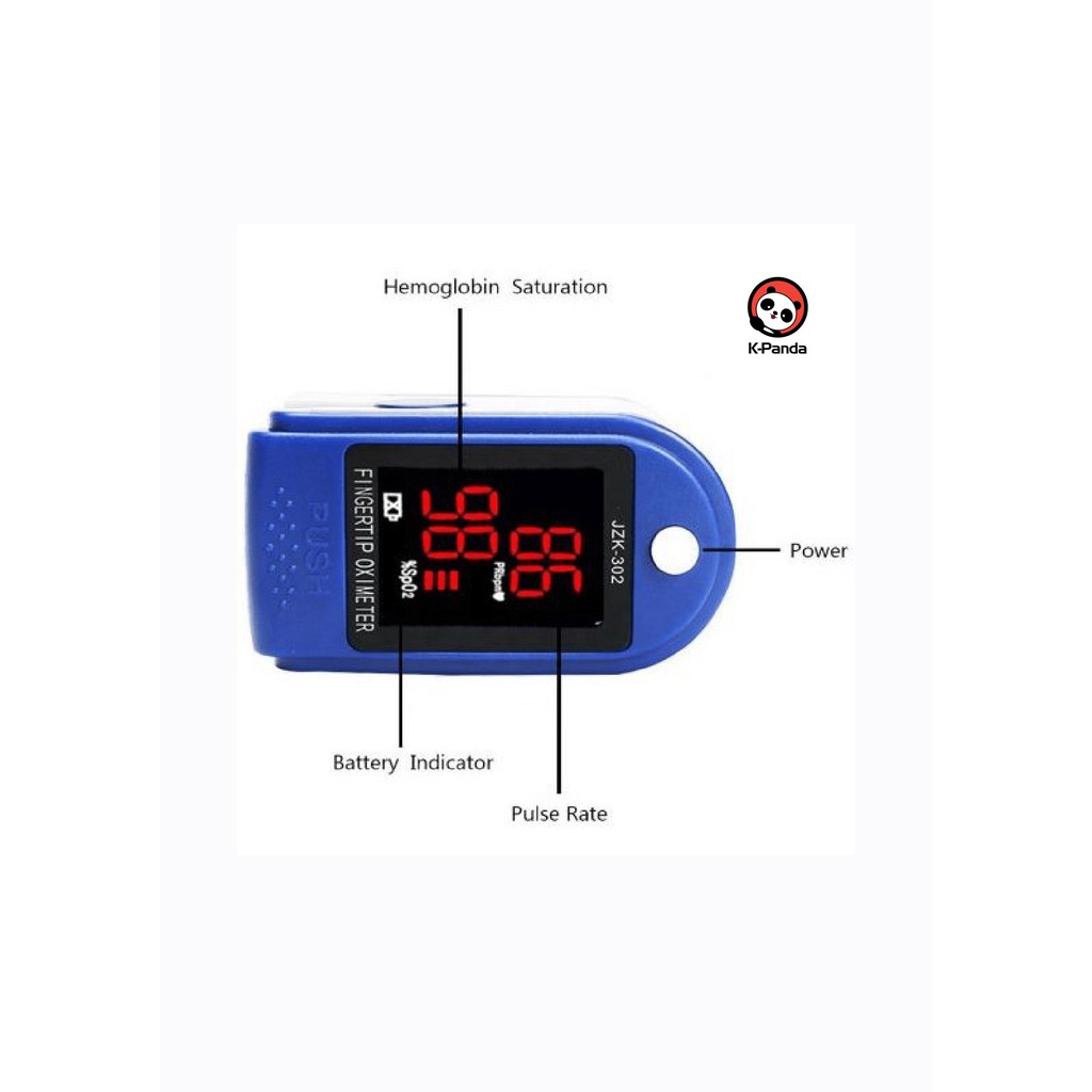 OXIMETER FINGERTIP PULSE LK87 AB-88 Alat Ukur Kadar Oksigen Pengukur Detak Jantung Oxymeter SPO2 LED