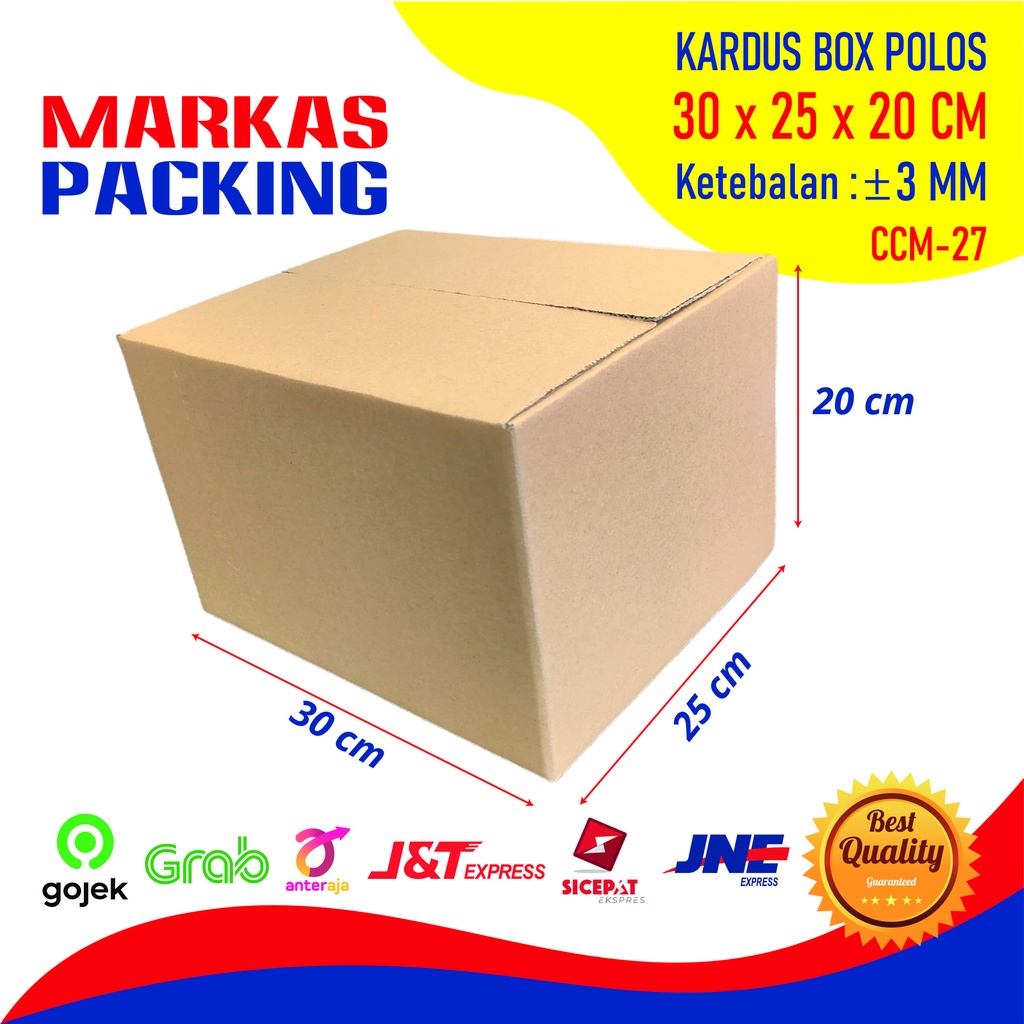 

Kardus Karton Box 30x25x20 CM Kotak Dus Packing Polos
