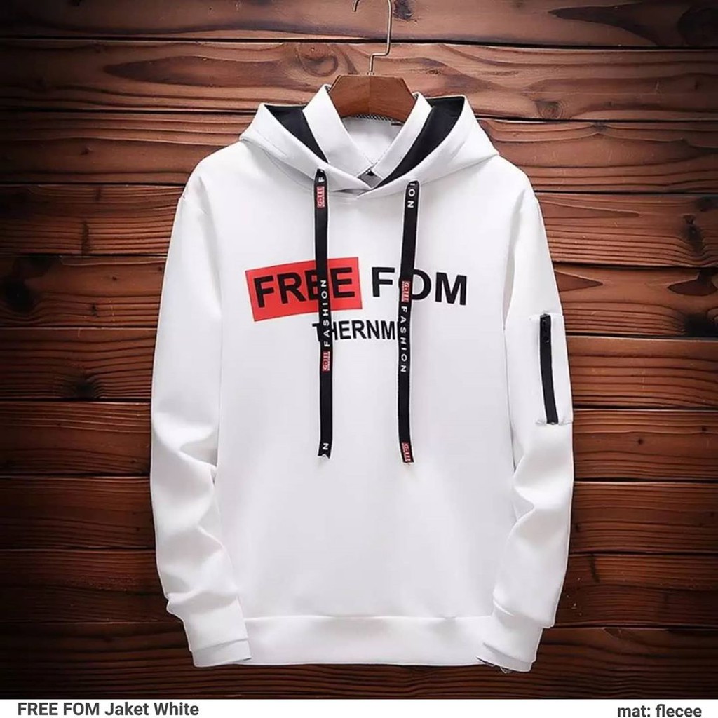 Hoodie Outwear Pria Free Fom Hodie jumper Hoodie Reglan jaket