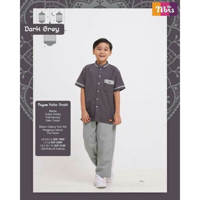 Koko Anak Nibras Fayes Cappuccino/Fayes Dark Grey Nibras