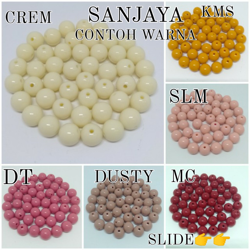 MOTE SUSU / MANIK SUSU / MANIK SUSU GLOSSY / MANIK SUSU BULAT / MOTE SUSU AC BULAT 14MM