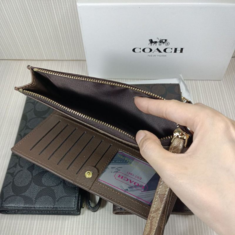 Dompet panjang wanita kancing signature