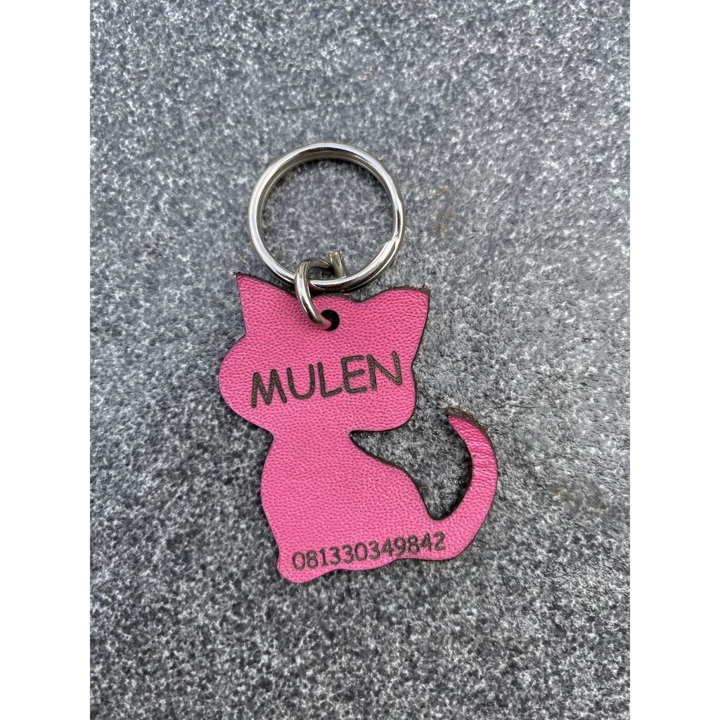 LIONTIN KALUNG KUCING CHIBI - GRATIS UKIR NAMA