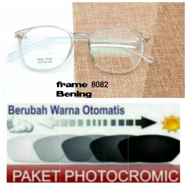 Frame Kacamata Trendy Anti UV, Kaca mata Photocromic, Kacamata Minus, Kaca mata Plus Pria Dan Wanita