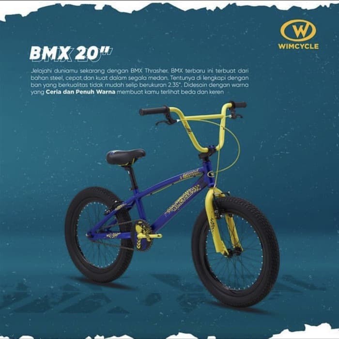 SEPEDA BMX WIMCYCLE THRASHER FATBIKE 20"