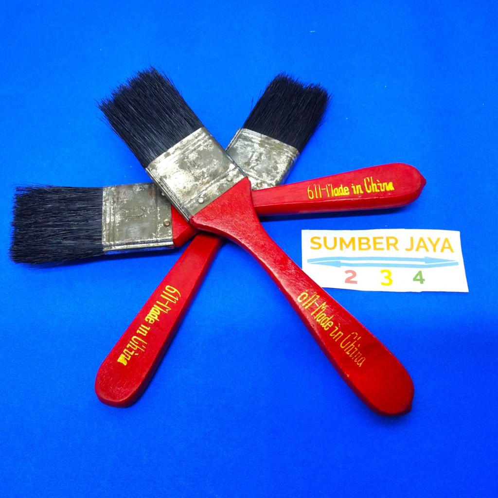 Kuas Cat 1 1/2 Inch Gagang Kayu TERMURAH