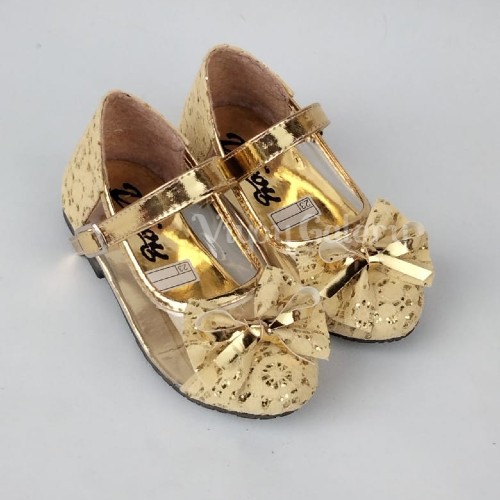 Viyoy Sepatu Balet Anak  Model Brukat Mika Pita Flatshoes Terbaru