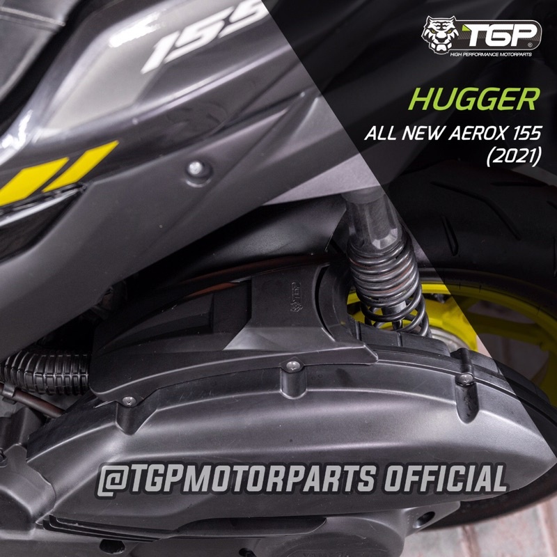 HUGGER / SPAKBOR KOLONG BELAKANG TGP ALL NEW AEROX 155 CONNECTED 2021 TGP HITAM