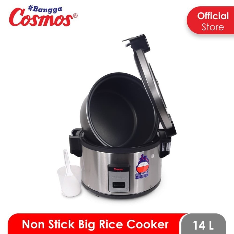 COSMOS CRJ 5908 - Magic Com Jumbo14 Liter / Rice Cooker Jumbo Nonstick