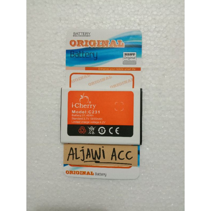 Baterai Batre Battery  i-Cherry Icherry C231 Original Battery Hp