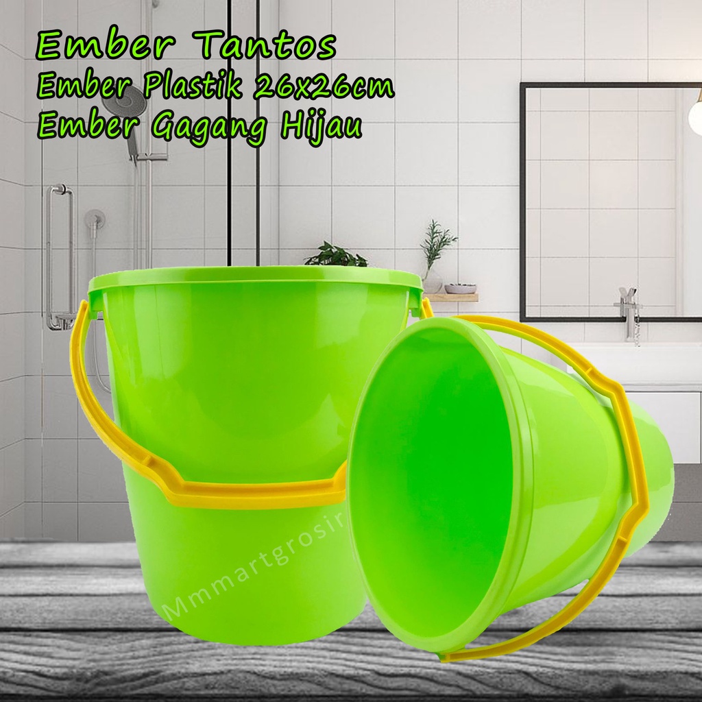 Ember Tantos/Ember Plastik 26x26/Ember Gagang/5360 Hijau