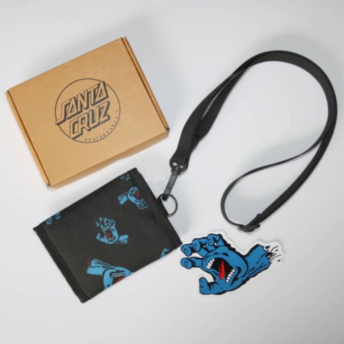 Dompet Pria Wallet Trifold Santa + Strap DOMPET PRIA DOMPET WANITA