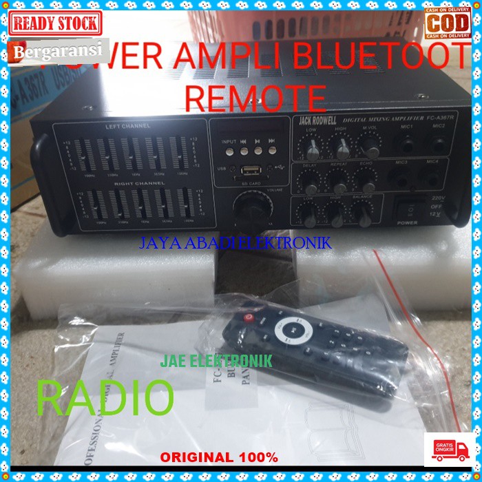 Equalizer mixer bluetot karaoke blutut mixing ampli player audio sound AC DC pro aux dj mp3 asli