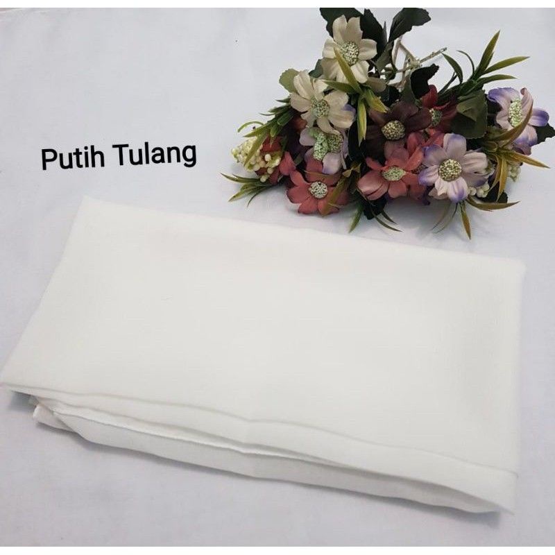 hijab BELLA SQUARE Pollycotton premium-Putih tulang