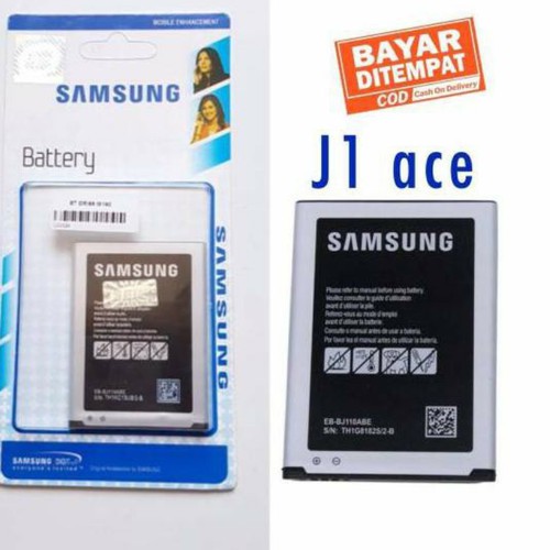 Batre Samsung J1 Ace Original -Battery Samsung J110 3 PIN - Baterai Hp Kode EB-BJ110ABE Original 99%