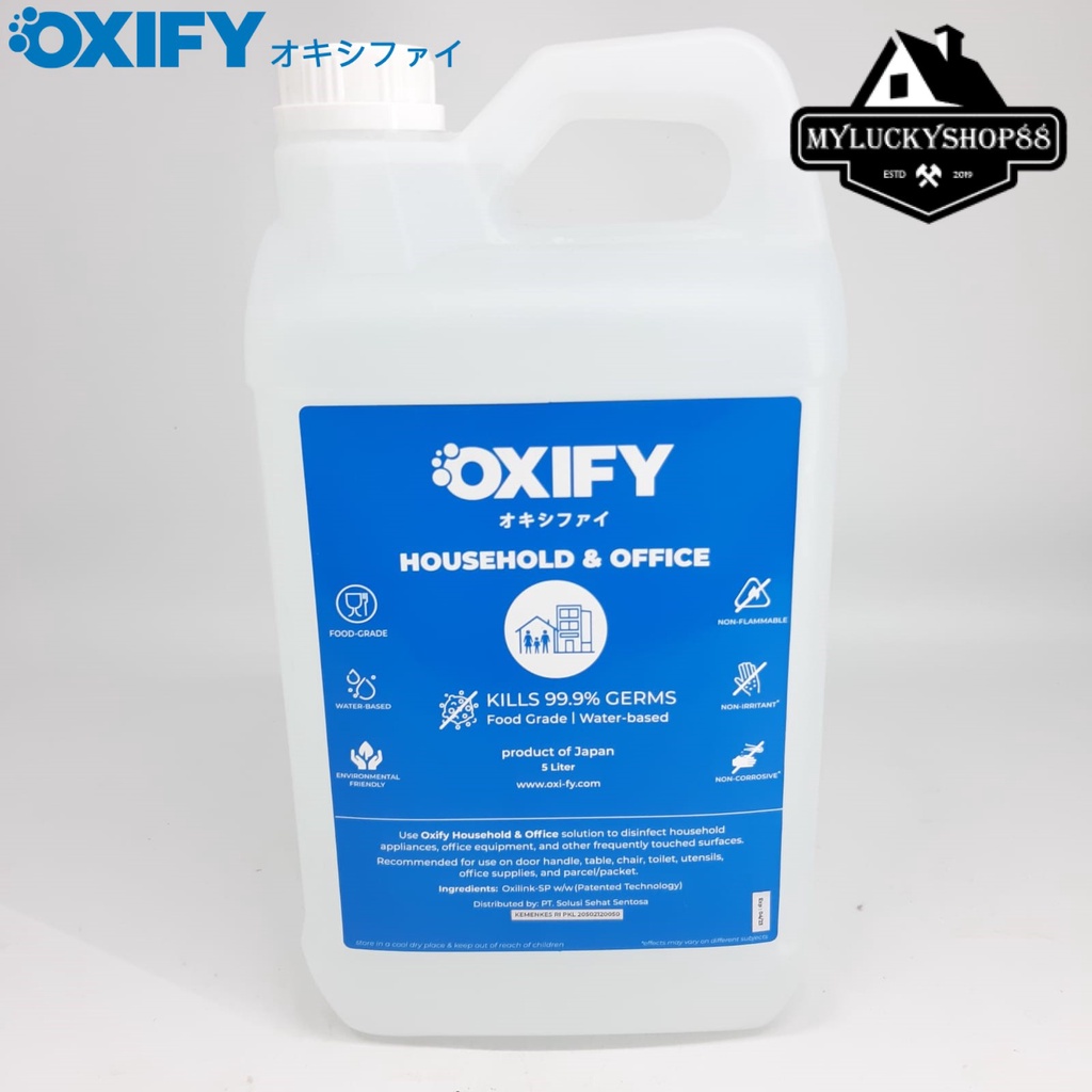 OXIFY Household Office Sanitizer Disinfectant Japan 5L Water Based