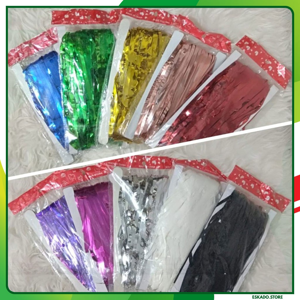 Tirai Foil/ Tirai ualng tahun/Foilt Curtain / Backdrop foil curtain