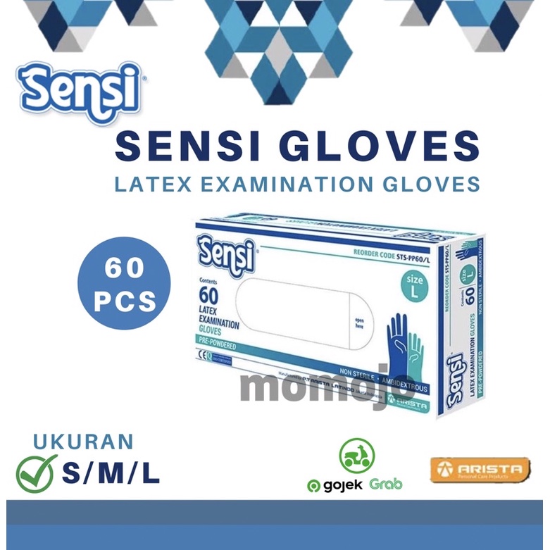 SENSI GLOVES / Sarung Tangan Latex Sensi Isi 60 | Sarung tangan Sensi | Sensi Latex