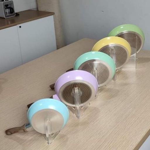 Cypruz Colourful Marble Series Fry Pan Marble Ecer Biru 16 Cm Ungu 20 Cm Tosca 22 Cm Kuning 24 Cm Hi