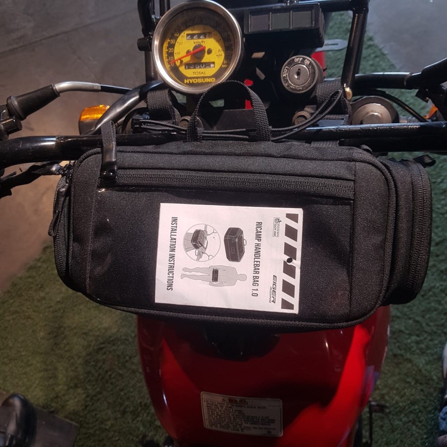 TAS SEPEDA RICAMP HANDLEBAR BAG 1.0 TAS MOTOR - BLACK