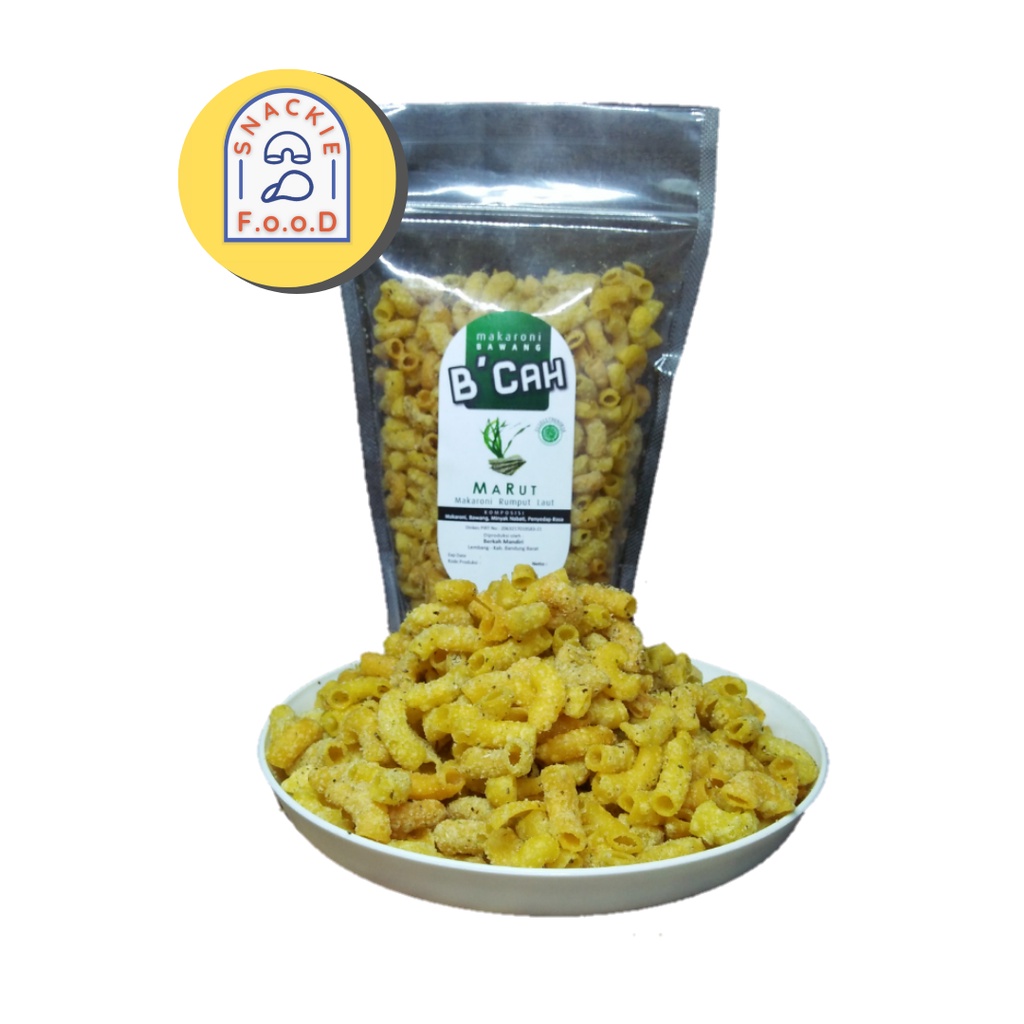 

snack jajan MARUT "makaroni rumput laut" B'cah