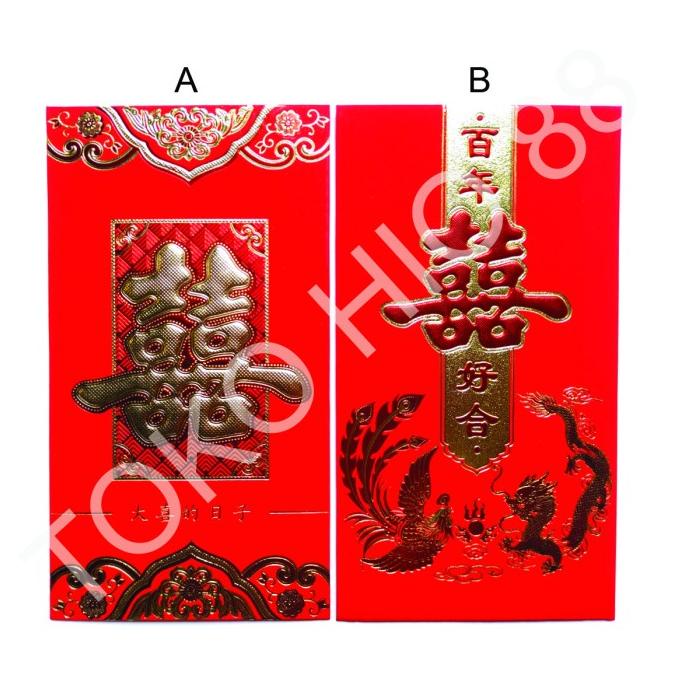 

Produk Terbaik] Angpao Shuang Xi Angpau Wedding Ang Pao Pau Bao Nikah Amplop Panjang