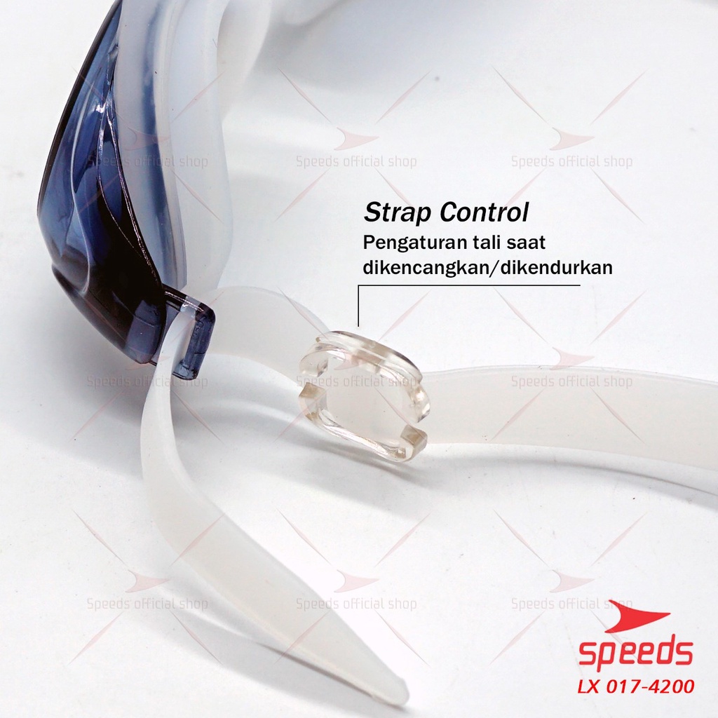 SPEEDS Kacamata Renang Swiming Remaja &amp; Dewasa Clear Bening Berwarna Anti Embun UV Googles 017-4200