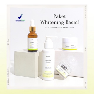 PAKET WHITENING BASIC EVANA BEAUTY CARE - DIJAMIN KUSAM DAN FLEK HITAM HITAM DALAM HITUNGAN HARI (GR
