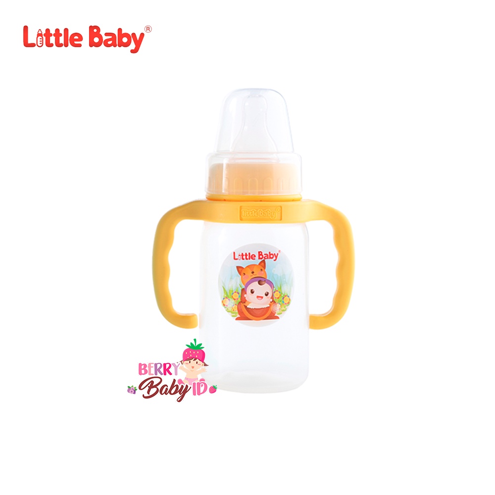 Little Baby Botol Susu Bayi dengan Gagang 120ml Training Cup #0310A Berry Mart