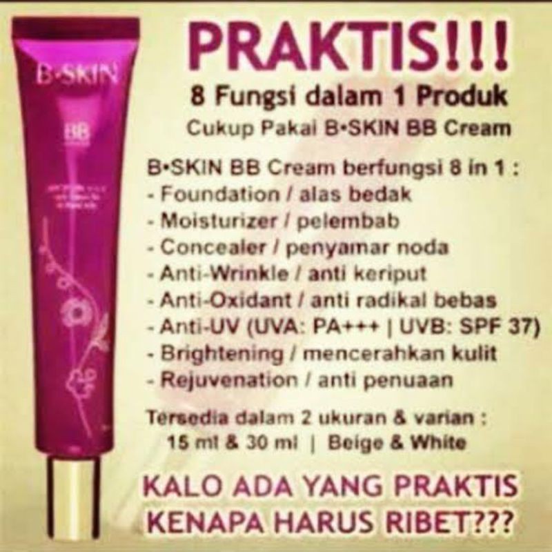 bb cream bskin 30gr