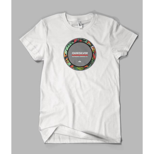 KAOS GREY QUIKSILVER BAJU DISTRO SURFING KAOS PREMIUM