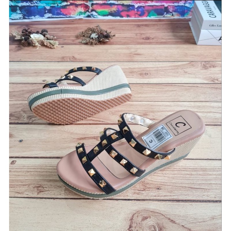 ABBUSHOES Sk 04 wedges tali stut ucik 7cm