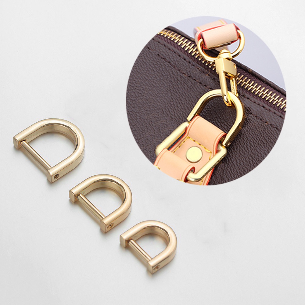 2pcs Sekrup Buckle Bentuk D Bahan Alloy Dapat Dilepas Untuk Reparasi Tas Handbagkoper DIY