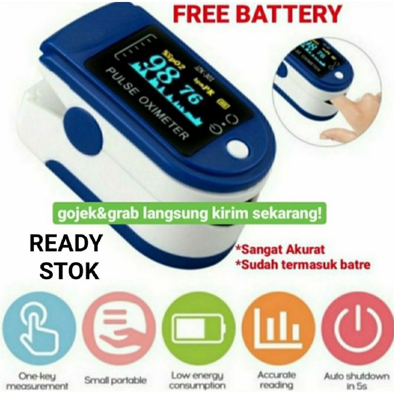 Oxymeter Pulse Fingertip Oxymeter - Oxymeter Alat Pengukur Detak Jantung Oximeter