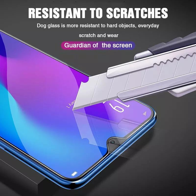 Tempered Glass Samsung A90 Full Layar hitam