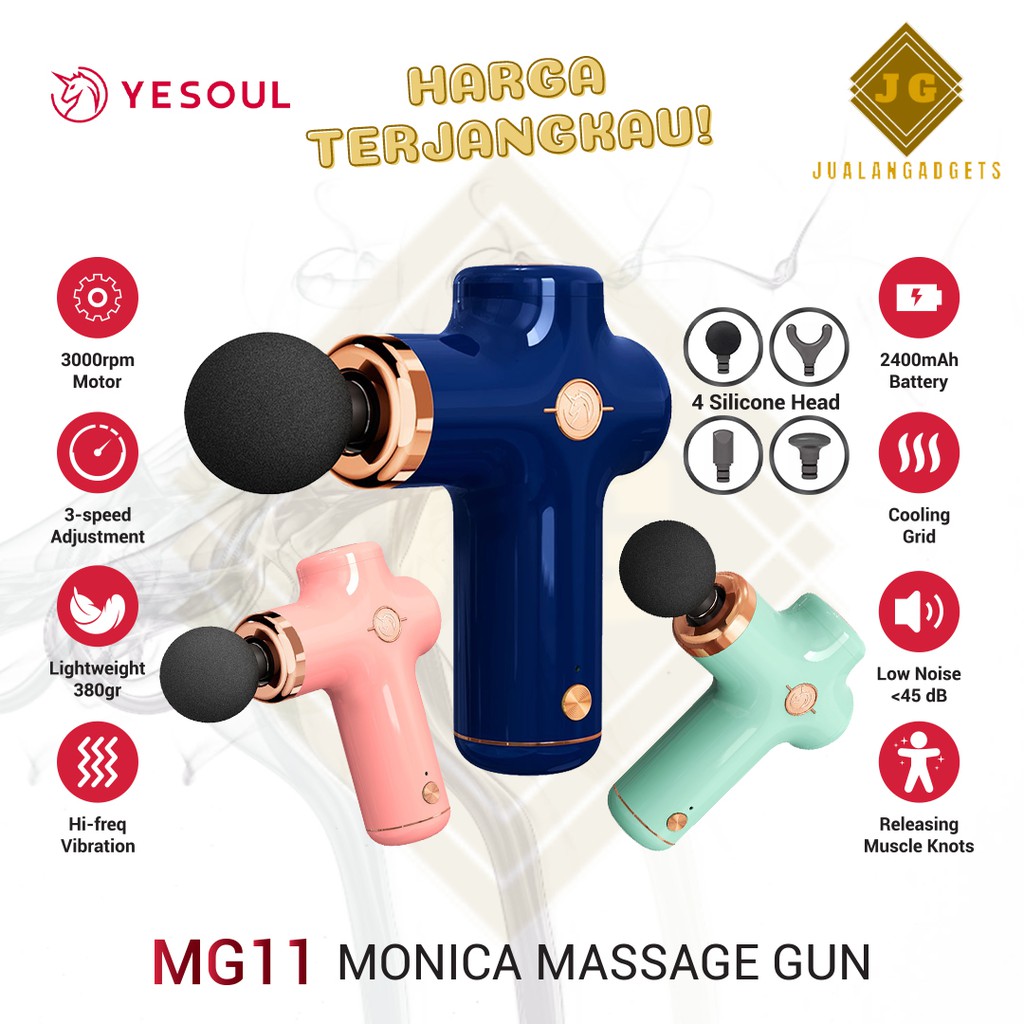 YESOUL MG11 Alat Massage Gun Portable Elektrik Garansi Resmi