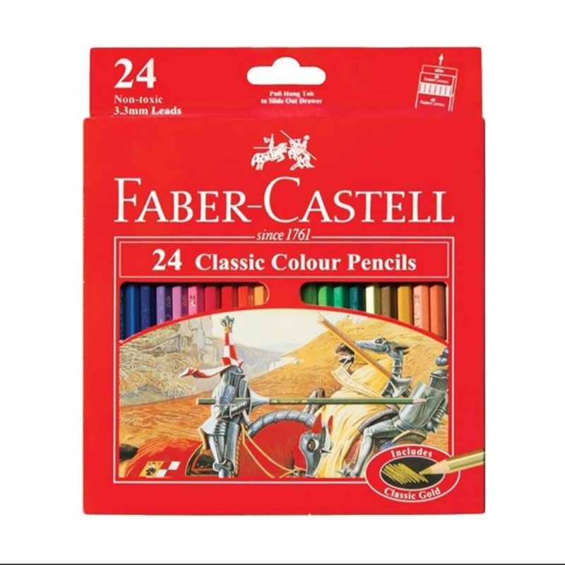 

Faber Castell Classic Colour Pencils Long Pensil Warna [24 Colour]