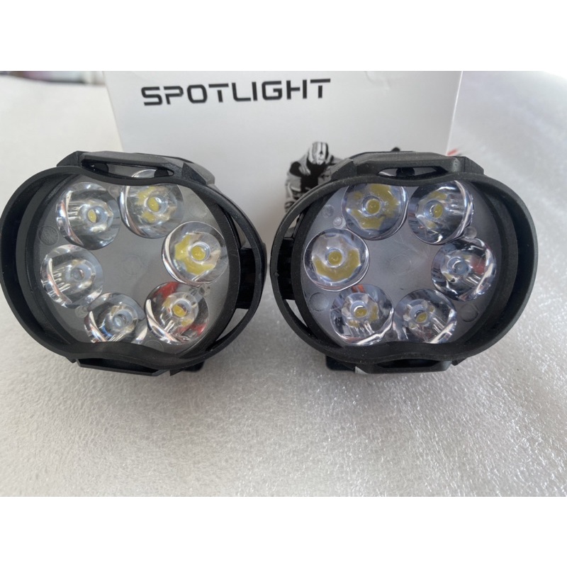 Lampu sorot tembak motor mobil 6 led ISI 2 PC