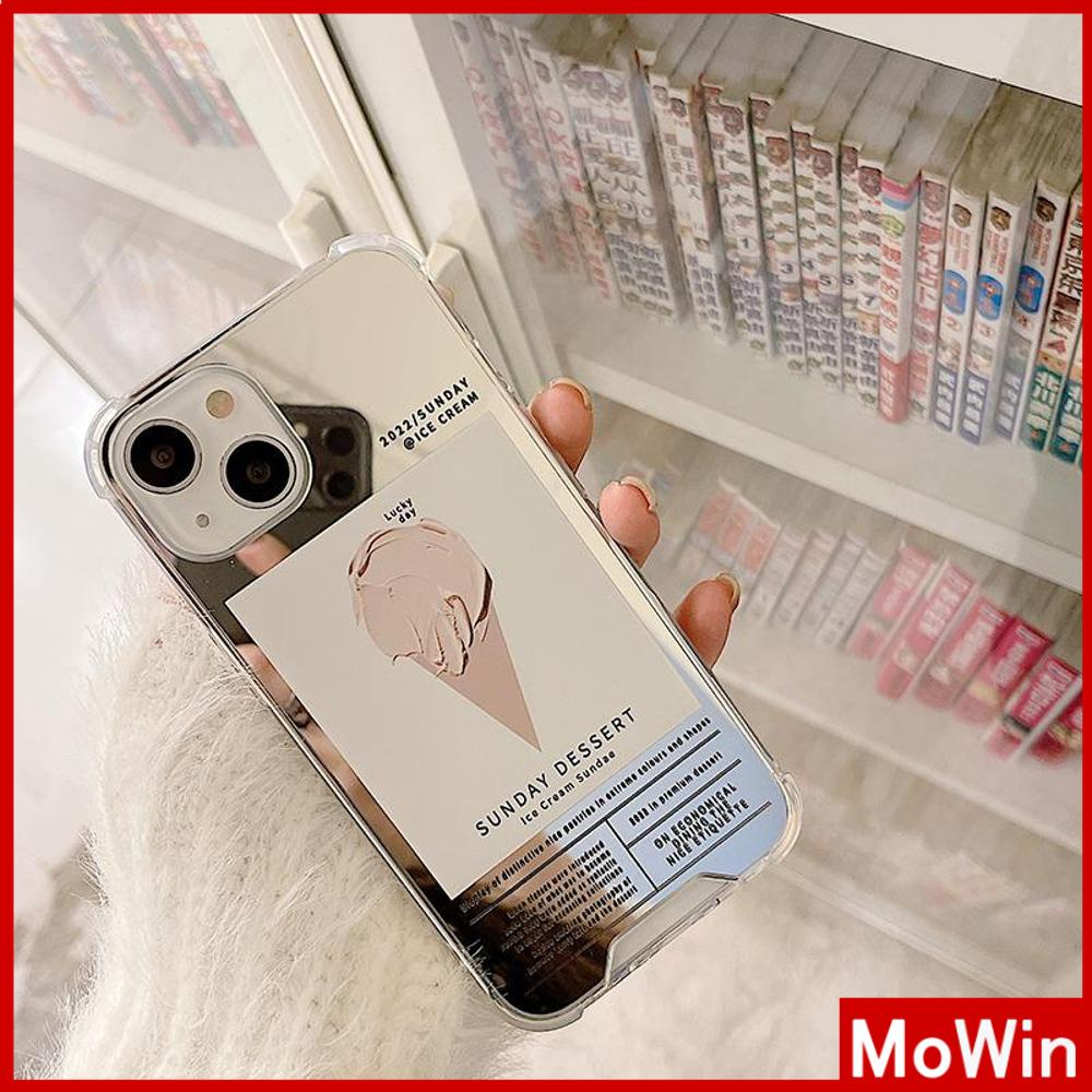 iPhone Case Acrylic Reflective Mirror Airbag Shockproof Protection Camera Simple Premium Style Compatible with iPhone 11 iPhone 13 Pro Max iPhone 12 Pro Max iPhone 7 Plus iPhone xr